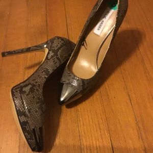 Steve Madden snakeskin heels